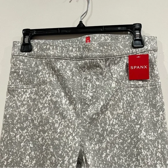 SPANX Ankle Jean-ish Leggings Speckled Grey Skinny Slimming - Picture 5 of 10